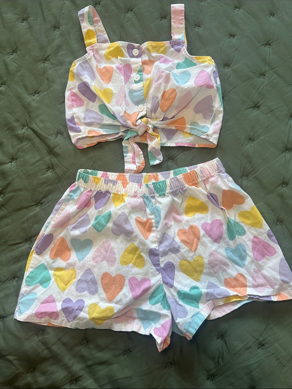Pastel Heart Two-Piece Set